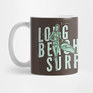 Long Beach Surfing Mug